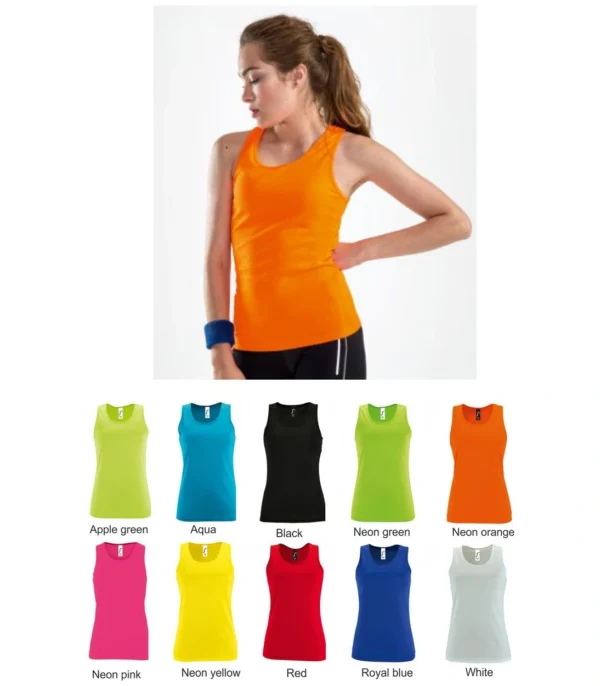 02117 Sol's Ladies Sporty Performance Tank Top